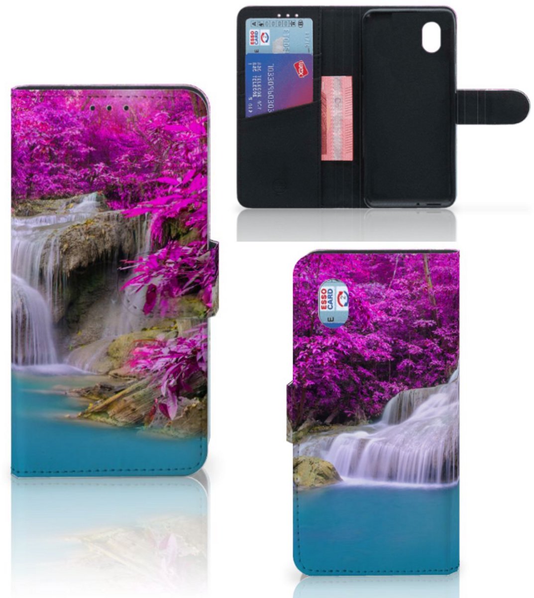 Boekhoesje voor Alcatel 1B (2020) Flip Cover Waterval