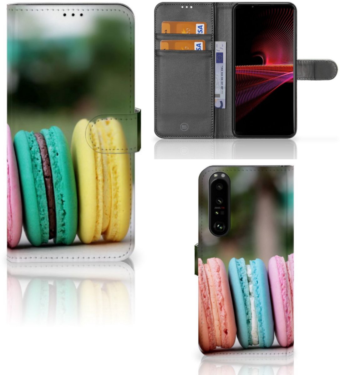 Sony Xperia 1 III Book Cover Macarons