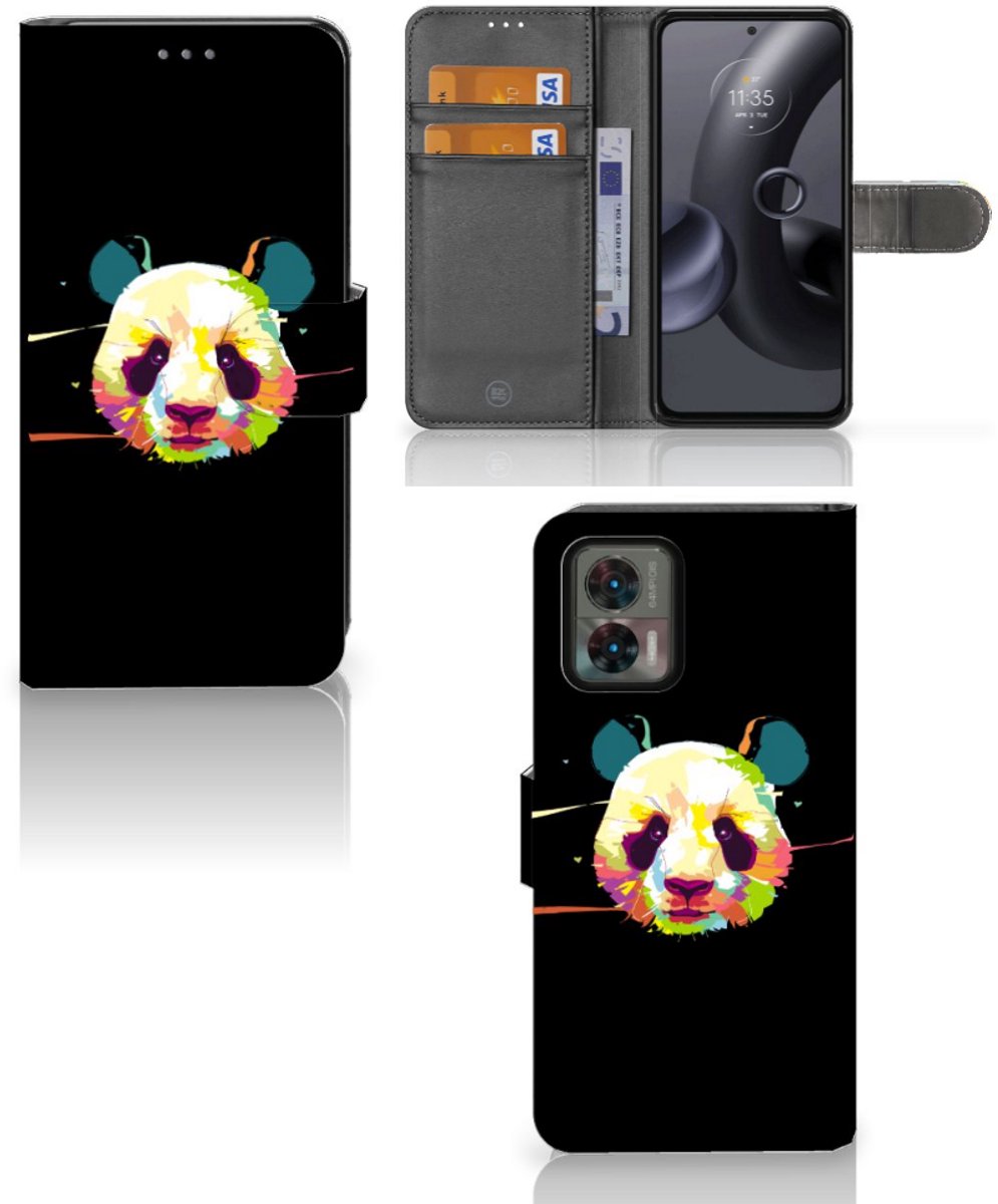 Motorola Edge 30 Neo Leuk Hoesje Panda Color