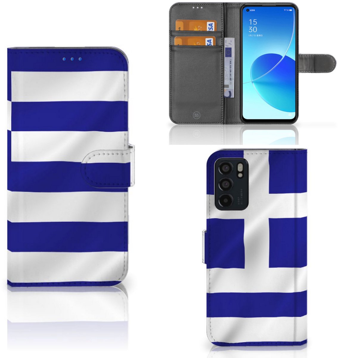 OPPO Reno6 5G Bookstyle Case Griekenland