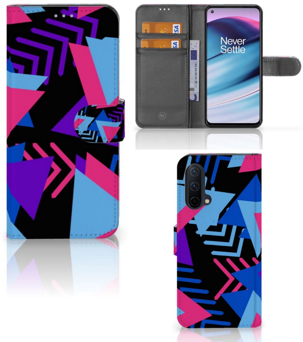 OnePlus Nord CE 5G Book Case Funky Triangle