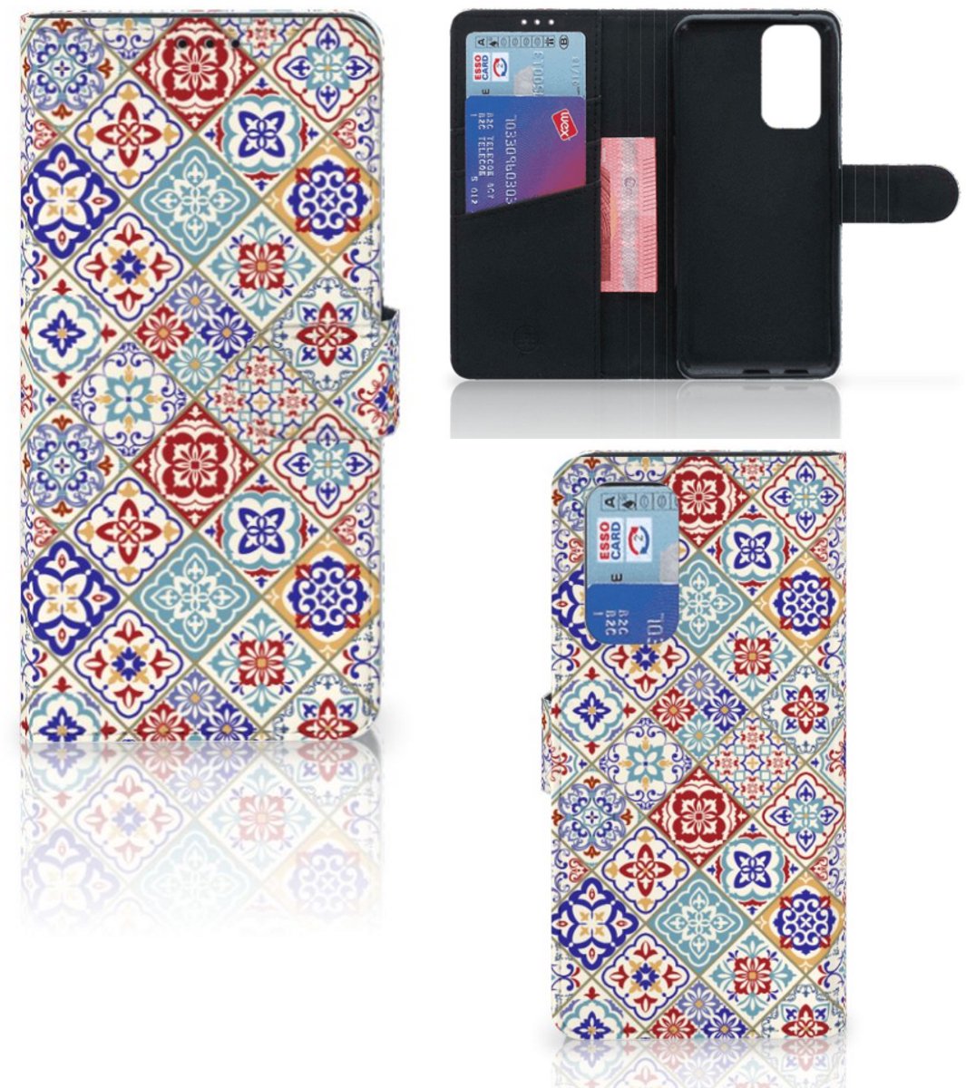 OnePlus 9 Pro Bookcase Tiles Color