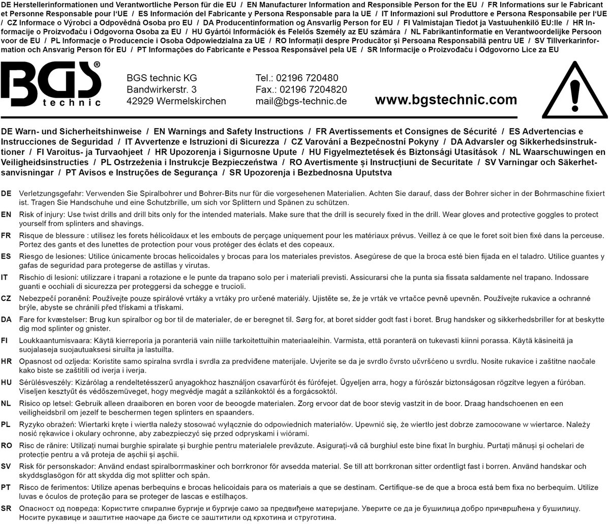 BGS-draaiboor HSS-G titaangenitreerd 7,0 mm - 2040-7