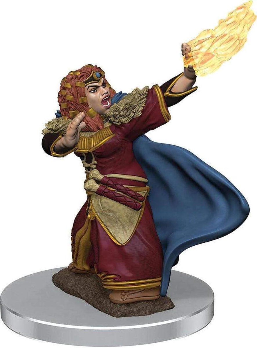 Dwarf Wizard Miniature - Fantasy Figurine - Tabletop RPG - Pre-Painted Detail - Single Figure - Various