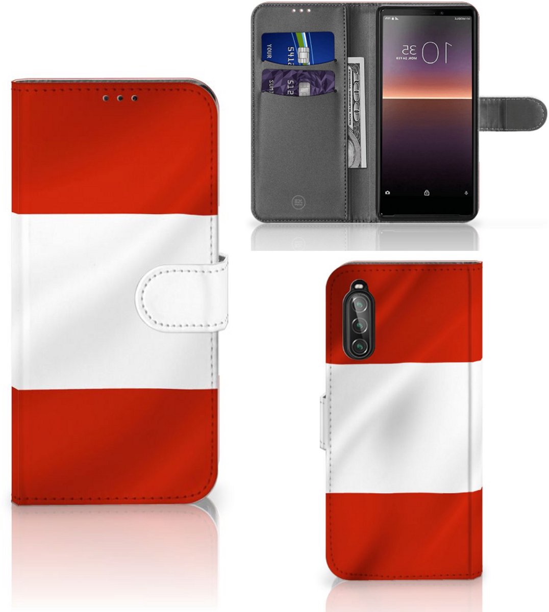 Sony Xperia 10 II Bookstyle Case Oostenrijk