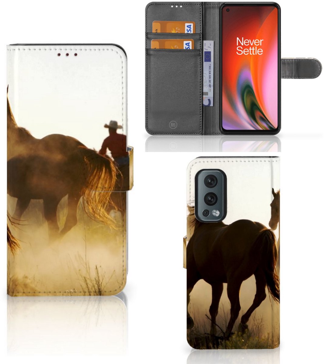 OnePlus Nord 2 5G Telefoonhoesje met Pasjes Design Cowboy