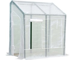VERDEMAX Lobelia Wall Mounted Greenhouse 200 x 110 x 210 cm Greenhouse for Garden and Garden