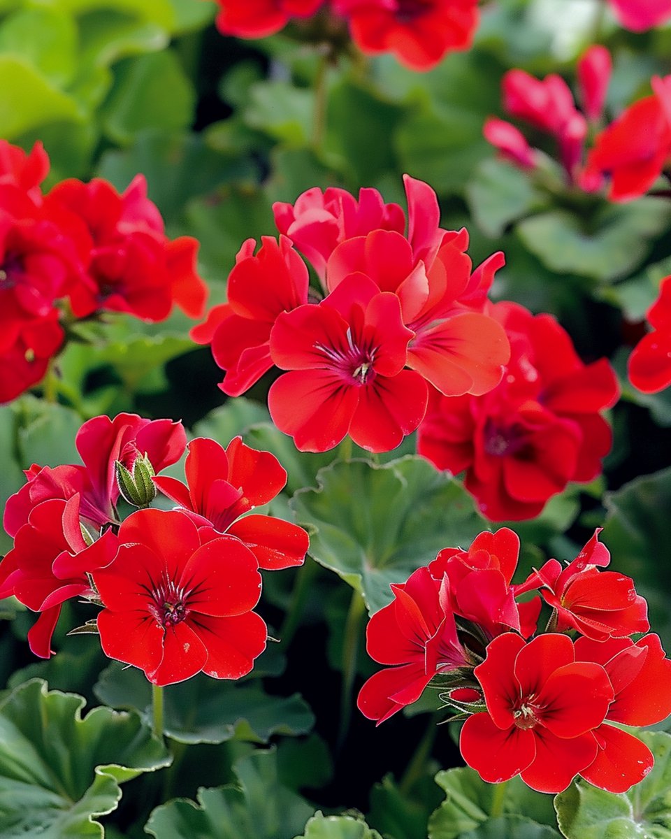 Geranium Zaden Mustang F1 Rood Pelargonium Zonale Eenjarig