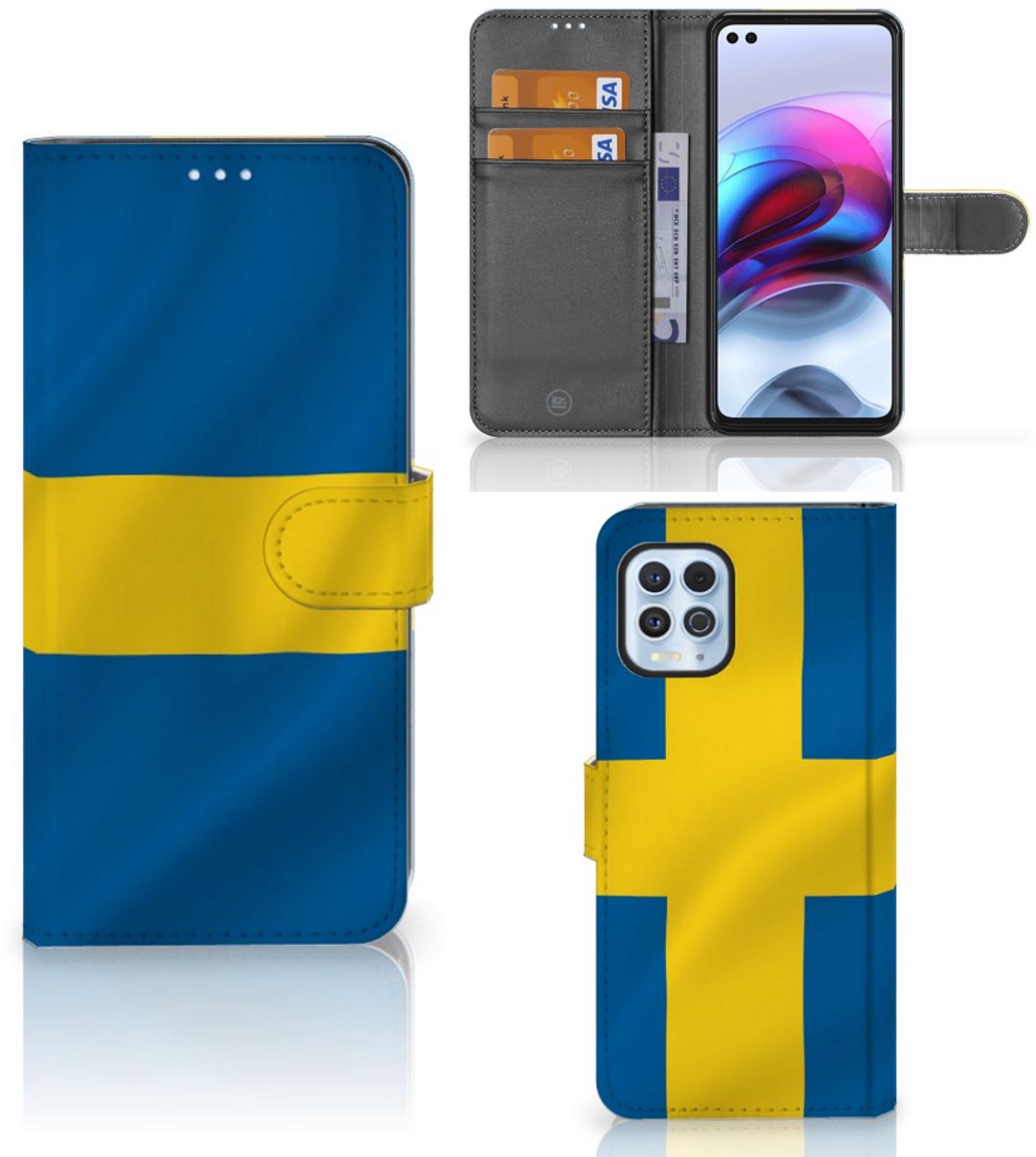 Motorola Moto G100 Bookstyle Case Zweden