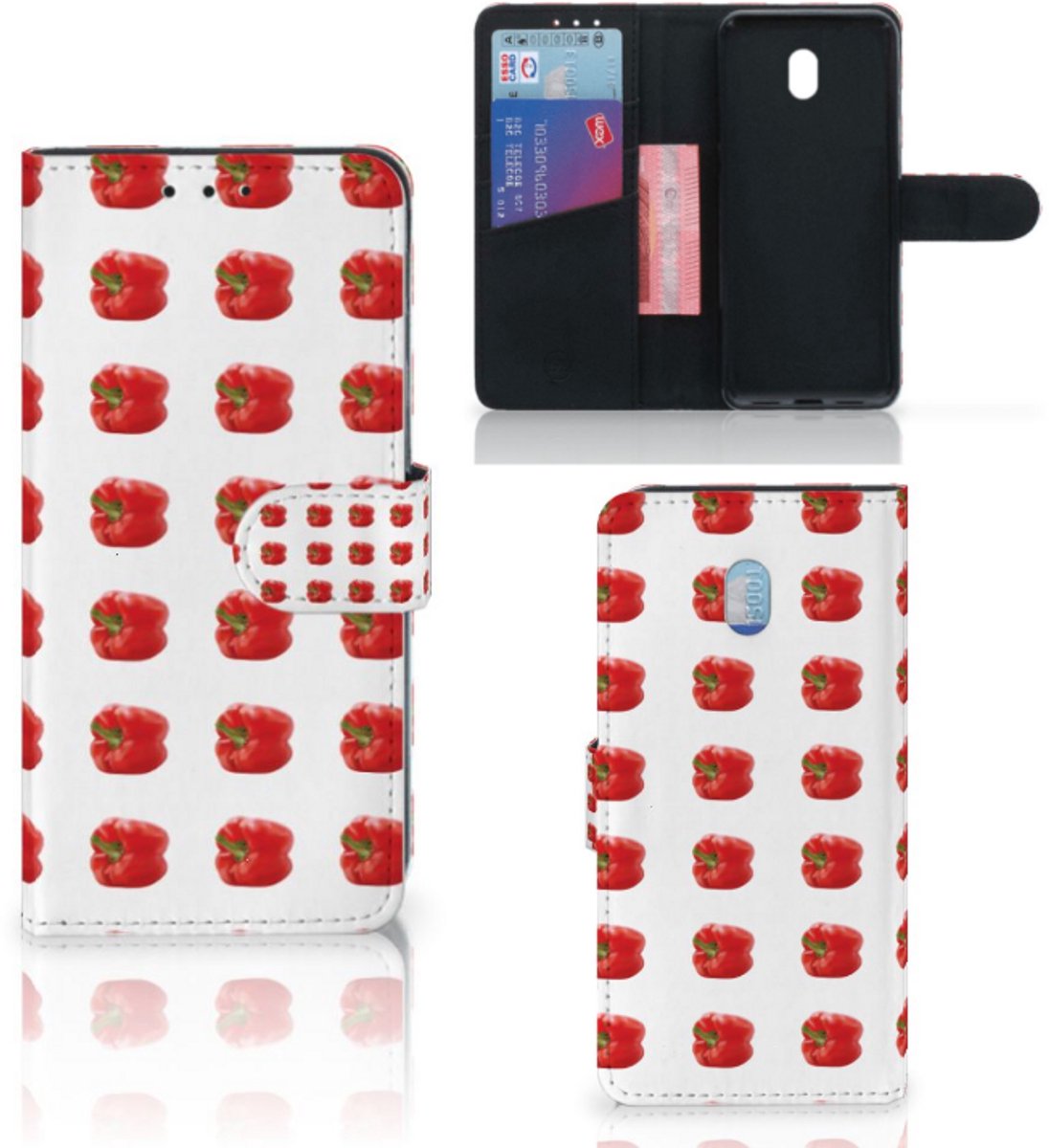 Xiaomi Redmi 8A Book Cover Paprika Red