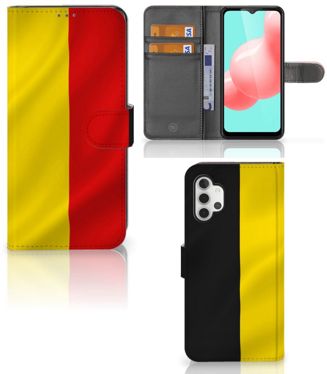 Samsung Galaxy A32 5G Bookstyle Case Belgische Vlag