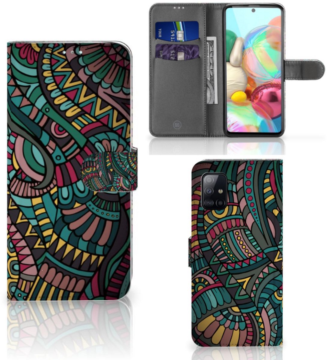 Samsung Galaxy A71 Telefoon Hoesje Aztec