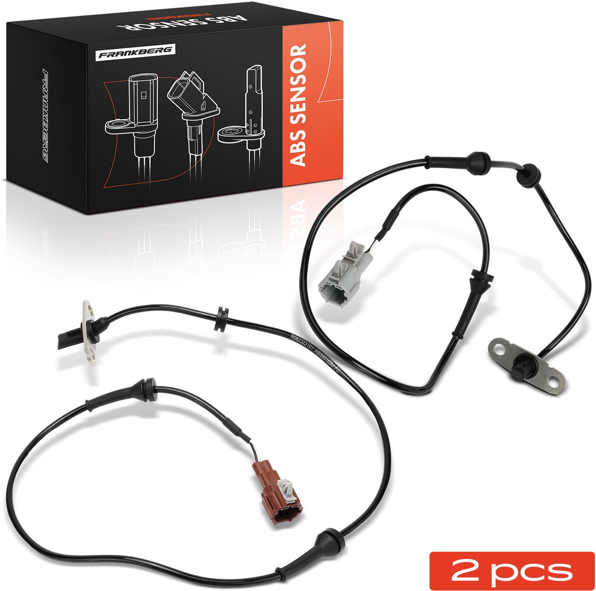Frankberg 2x ABS Sensor Achteras voor Nissan NP300 Navara D40 D23