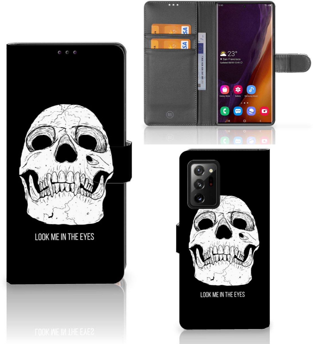 Telefoonhoesje met Naam Samsung Galaxy Note20 Ultra Skull Eyes