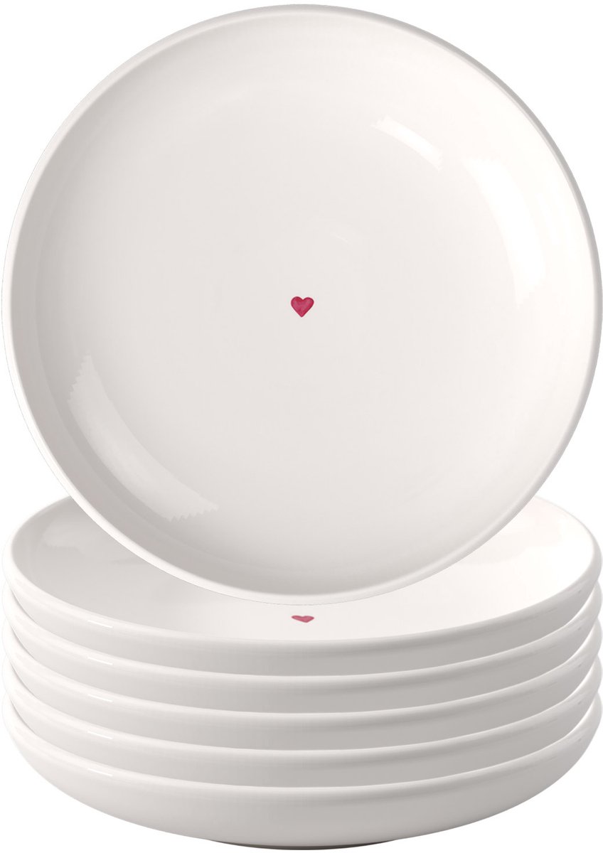 Brotteller With Love ø 16 cm Set van 6