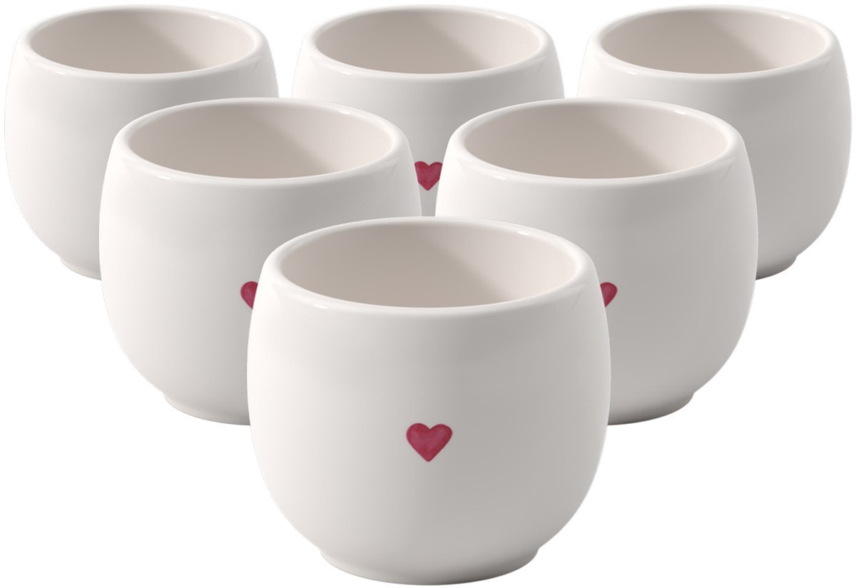 Eierbecher With Love ø 5,3 cm Set van 6