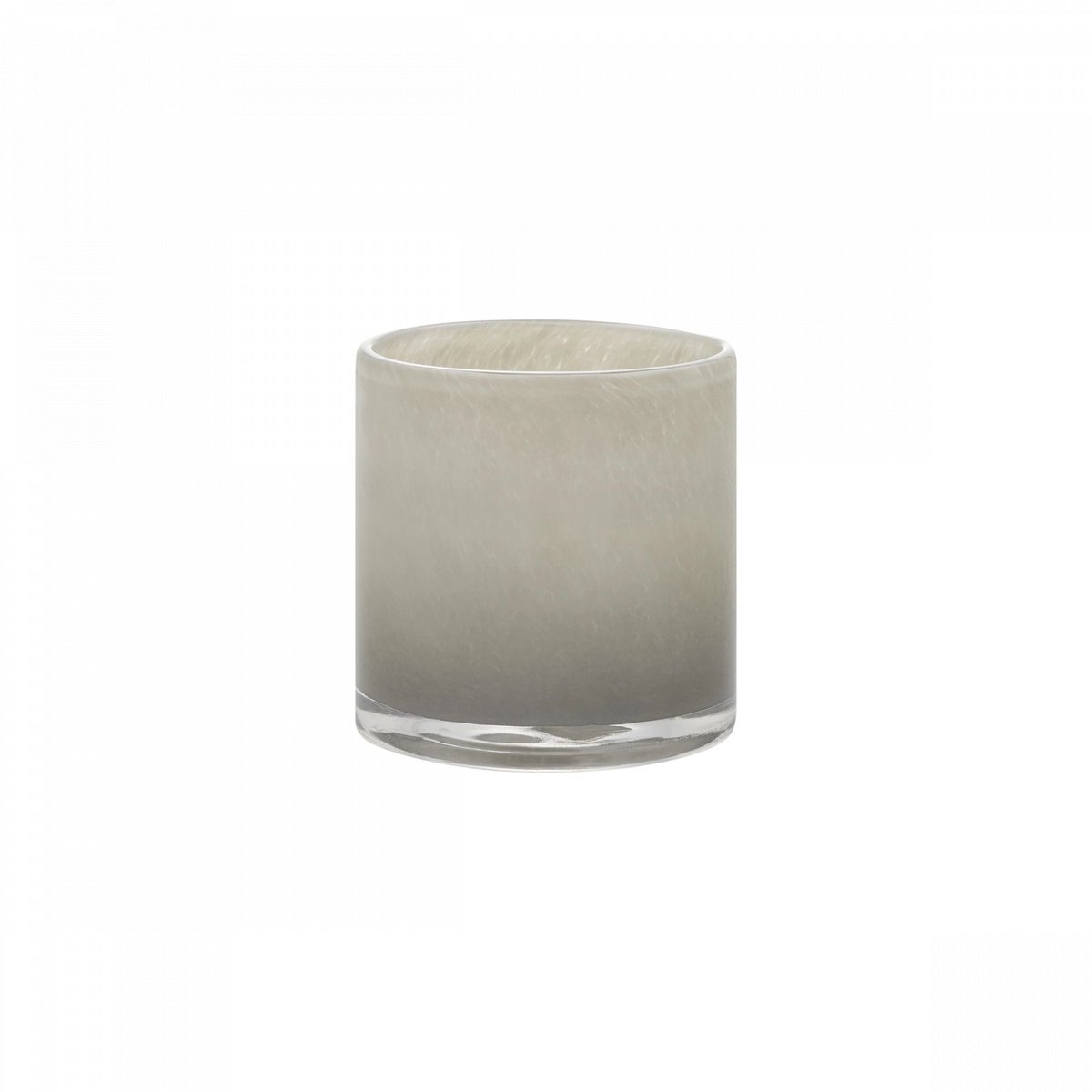 Saga Windlicht Mourning Dove Small | Lichtgrijs / Beige | Glas
