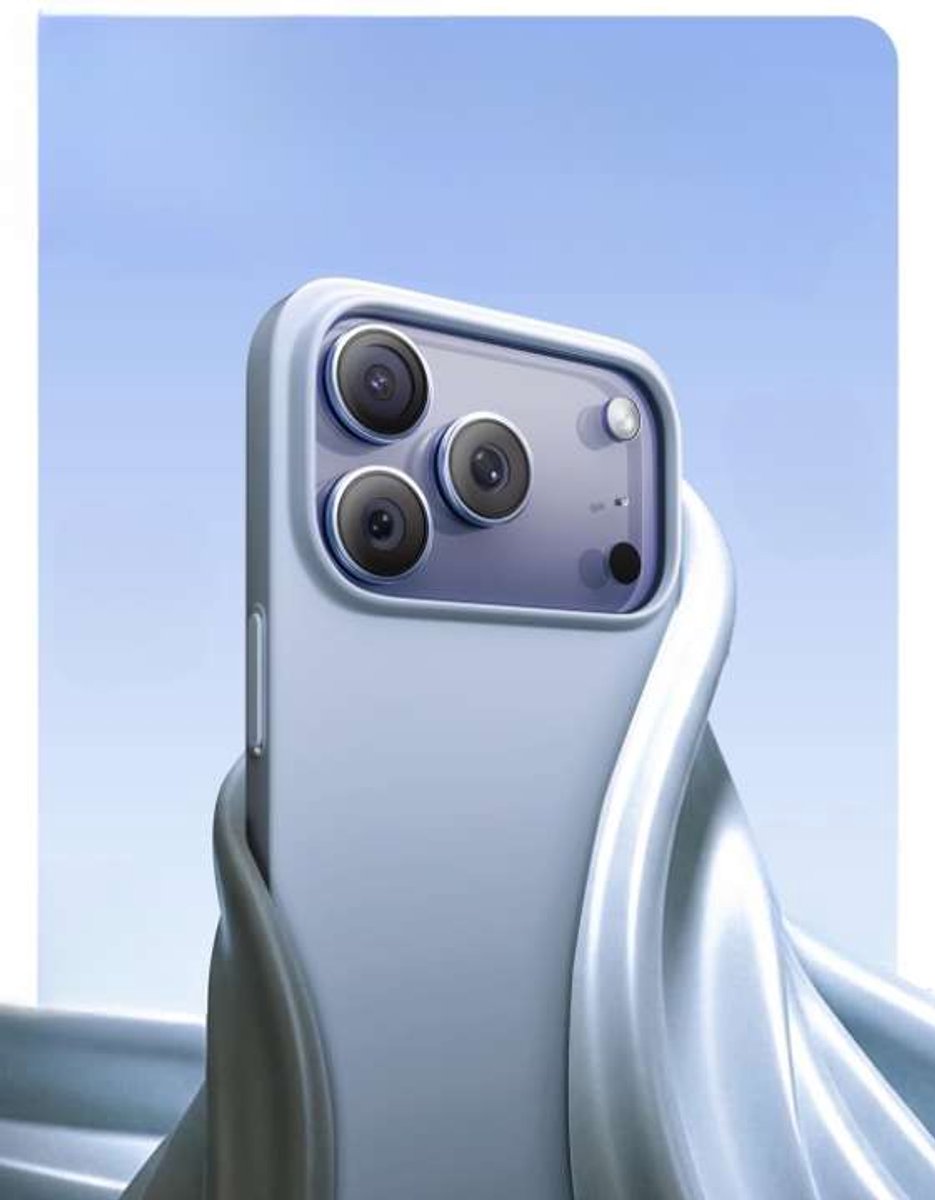 Lisen - iPhone 17 Pro Beschermhoes - MagSafe Siliconen - Blauw