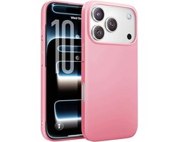 Lisen - Ultra-Cienke Siliconen Hoes - iPhone 17 Pro - MagSafe - Matte Roze