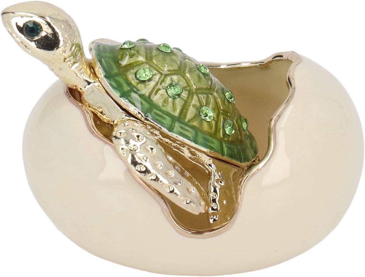 Handgemaakte Hatching Trinket Box van Zinklegering - Sieradenopbergdoos voor Oorbellen en Organisatie van Accessoires, Compact en Stijlvol Design