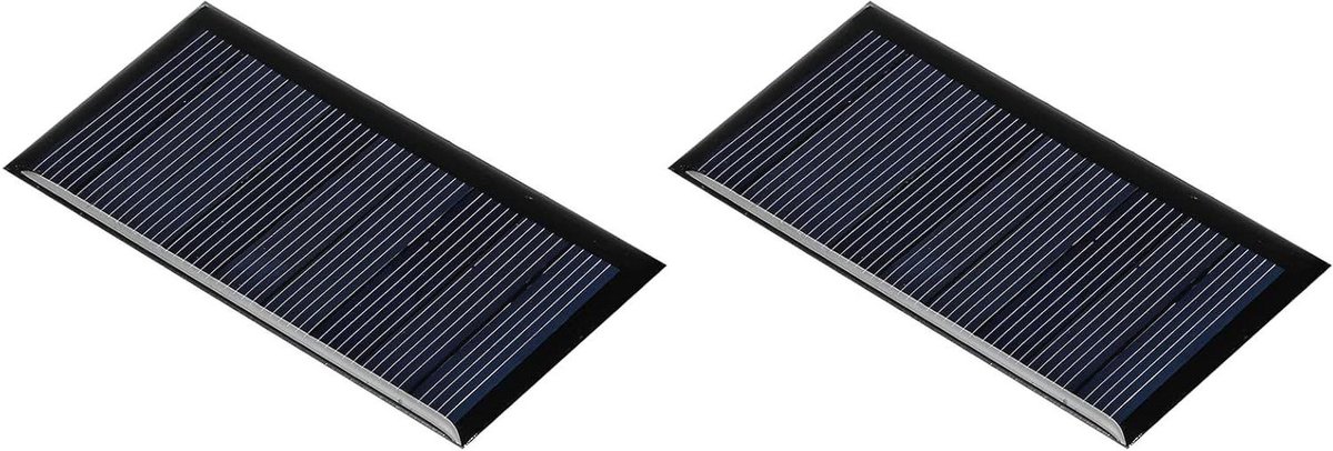 Mini Zonnepaneel - Doe-het-zelf Paneel - Energie Opwekken - Polykristallijn Silicium - 77.5mm x 40.5mm - Zwart