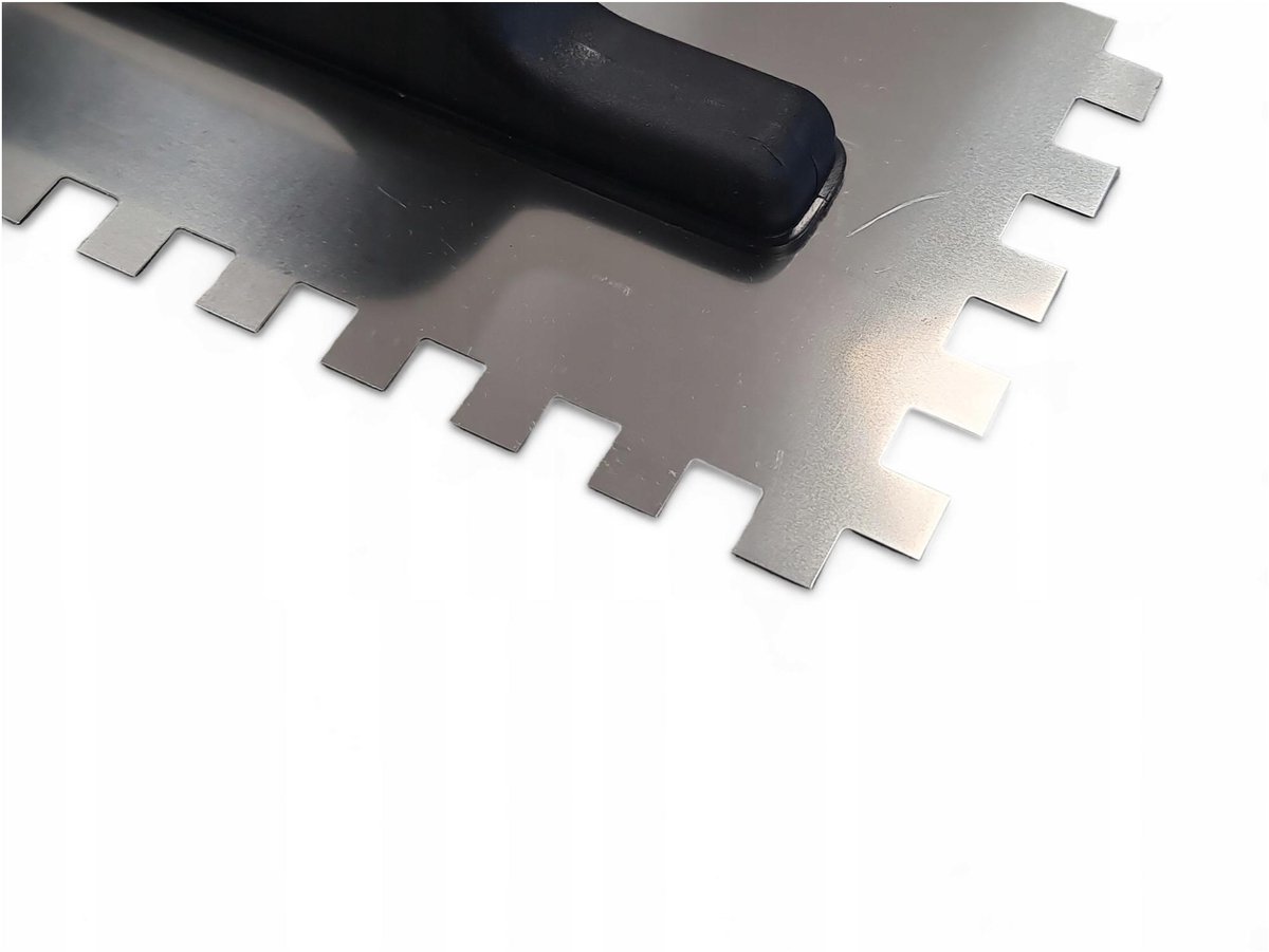 Instar Serie - Roestvrijstalen Troffel - 12x12mm Tand - ABS Handvat - 270x130mm