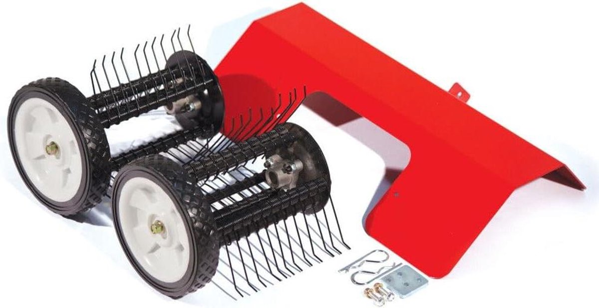 Mini Tiller Verticuteerhulpstuk - Gazonhulpstuk Tuin - Gazon Ontvilten - Multitool Accessoire - 15 Pond - Rood