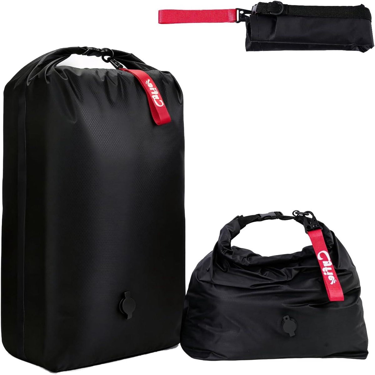 Vacuümzakken Kleding - Compressiezakken Reizen - Ruimte Besparen - Handmatige Compressie - Medium 25L - Zwart