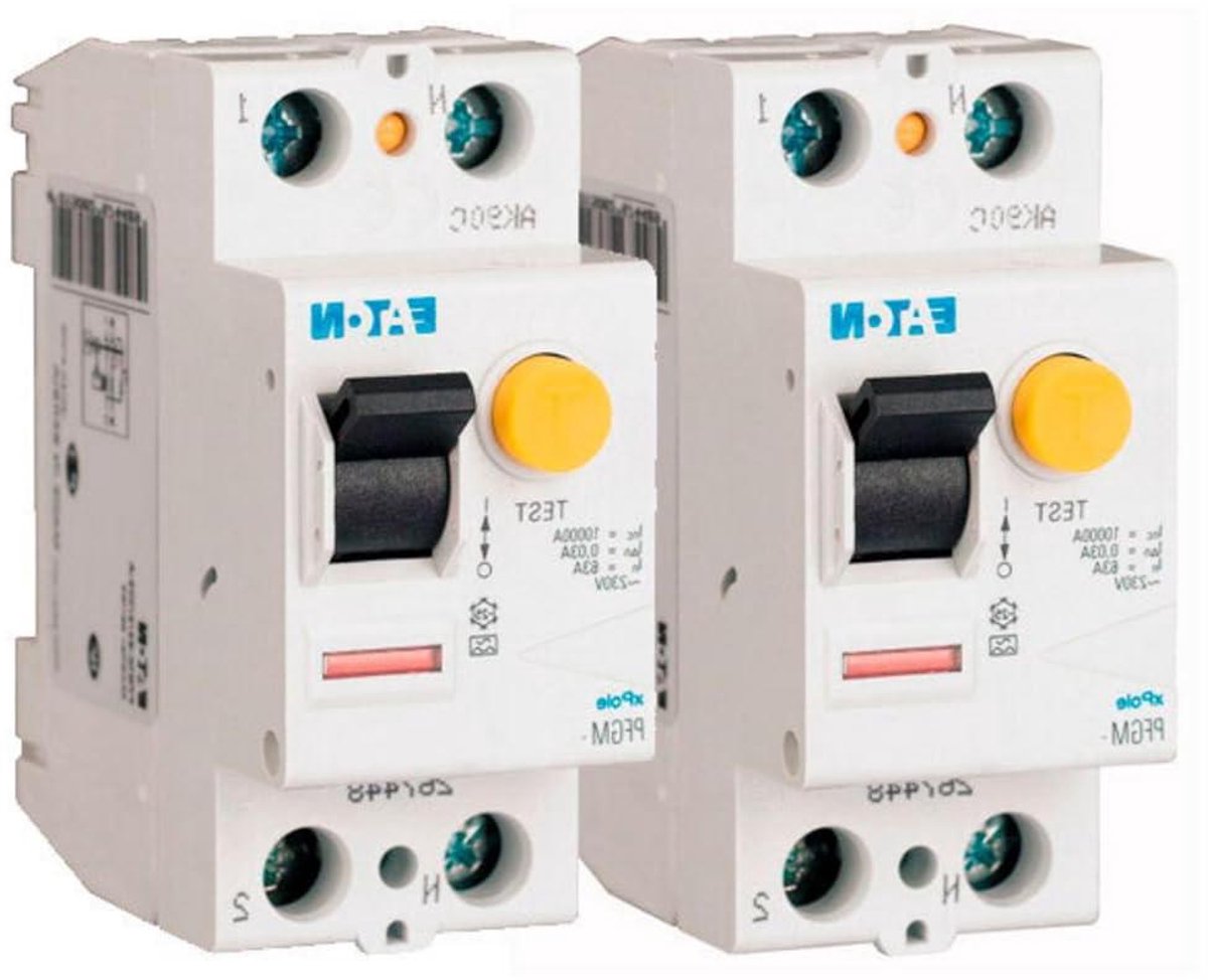 Aardlekschakelaar - Differentiële schakelaar - Bescherming tegen lekstroom - Type A 30mA - 2 modules - Wit