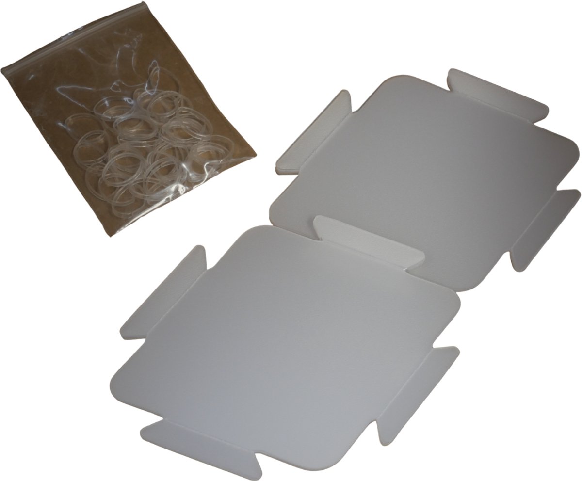 Sheedz lampenomhulsel brede ruit wit 18 stuks creatieve DIY set.