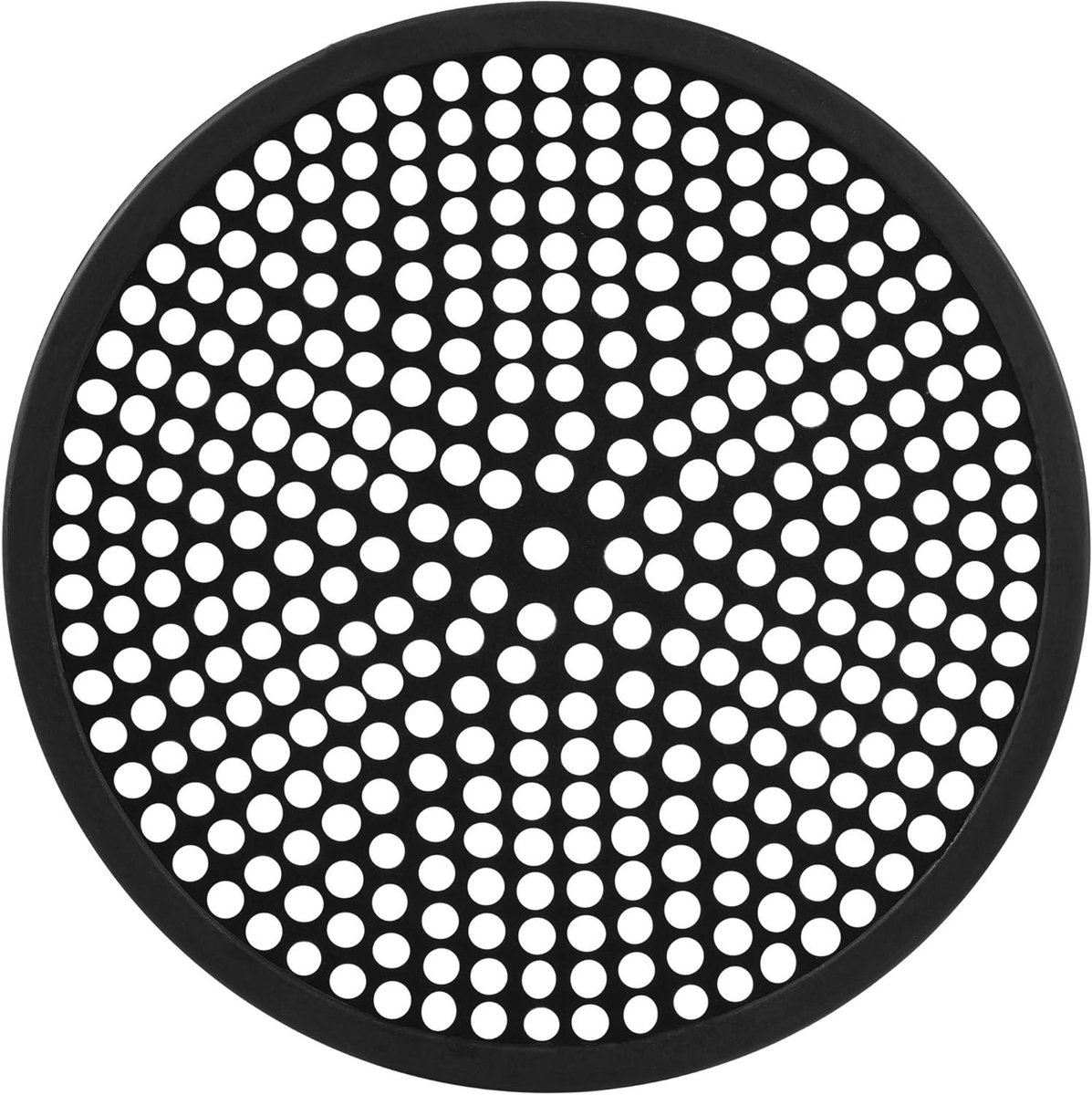 Afvoerzeef Douche - Haarvanger Vloerput - Voorkomt Verstoppingen - 304 Roestvrij Staal - 47 Inch Rond - Mat Zwart