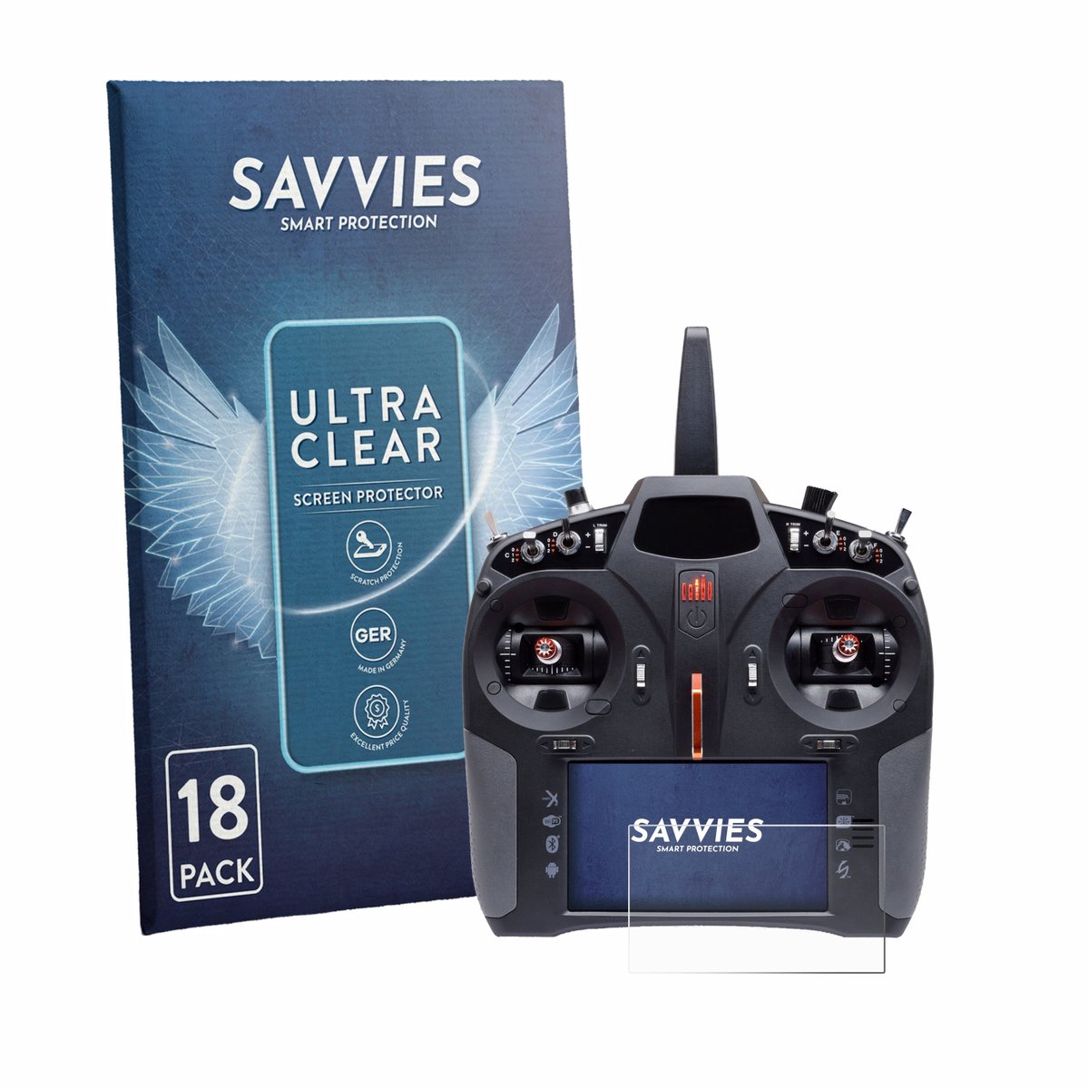 Savvies - Screenprotector voor Spektrum iX14 Plus - Folie Beschermfolie transparant 18 Stuks