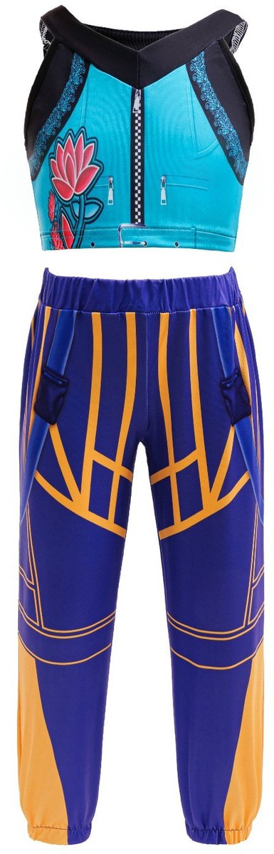 Joya Kids® K-pop Stijl Meisjes Verkleedset | Geïnspireerd op de Demonenjagers Helden | Verkleed Kostuum voor Kinderen | Verkleedkleding voor Carnaval & Halloween | Stoere Outfit Meisje | | | Small — afbeelding 2