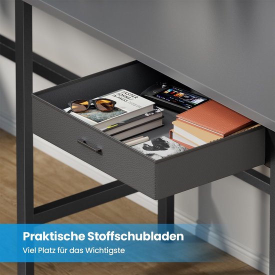 Gaming bureau - Hoekbureau opslag - Spel en werk - Geïntegreerde verlichting - 150 x 100 cm - Grijs — afbeelding 4