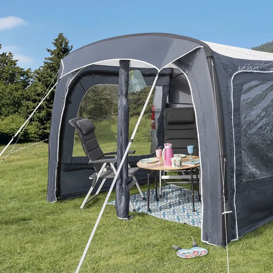 Campout Opblaasbare Camperbustent - 300 x 210 cm - 3000 mm Waterdicht - Montagehoogte 180-210 cm - 15 Min Opzetten - Incl. Pomp & Stormscheerlijnen van Campout — afbeelding 5