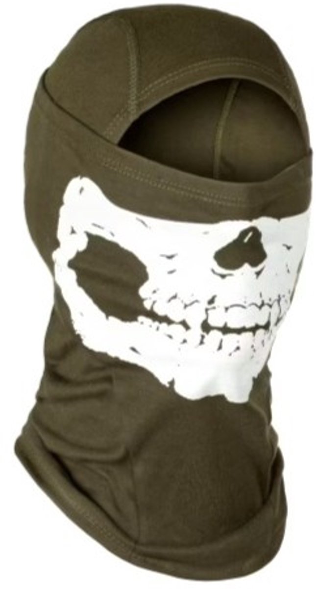 MPS Skull Balaclava Invader Gear Olijf