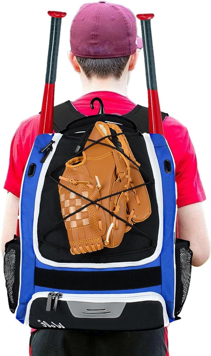 Sportuitrusting tas - Sport rugzak - Sportspullen opbergen - Waterdicht scheurbestendig - 45 cm hoog - Blauw