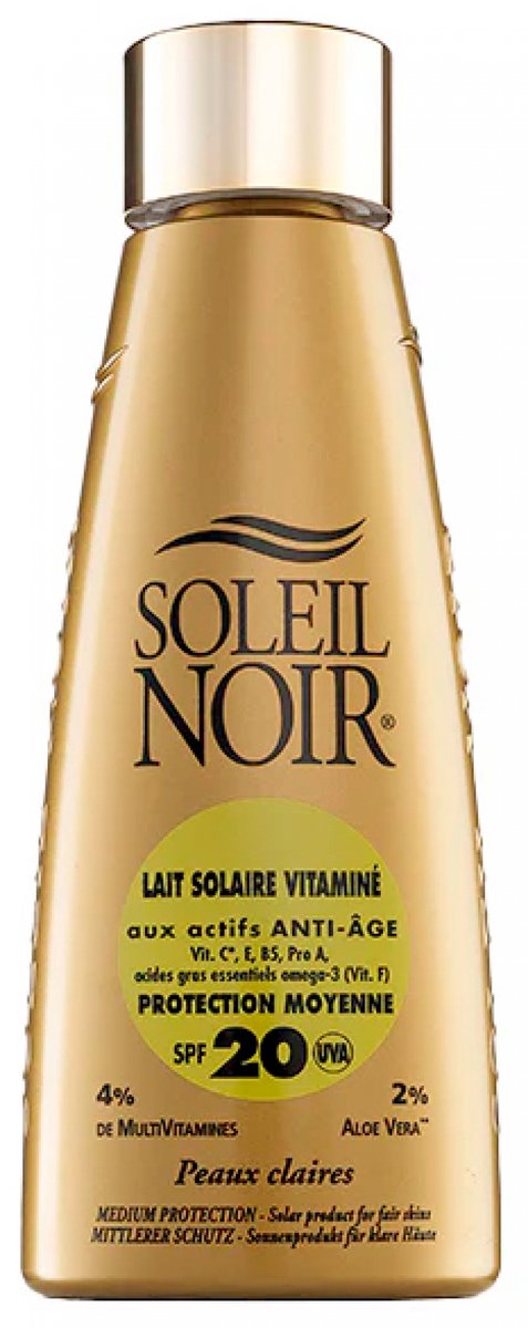 Soleil Noir Zonnemelk met Vitaminen Medium Bescherming SPF20 150 ml