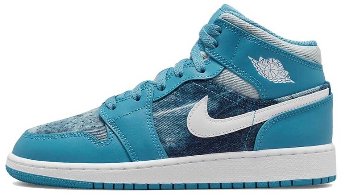 Air Jordan 1 Mid Washed Denim (GS) - Maat 36