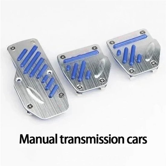 Auto Pedaal Covers - Set Pedaal - Verbeteren Rijervaring - Antislip Aluminium - Universeel - Blauw — afbeelding 4