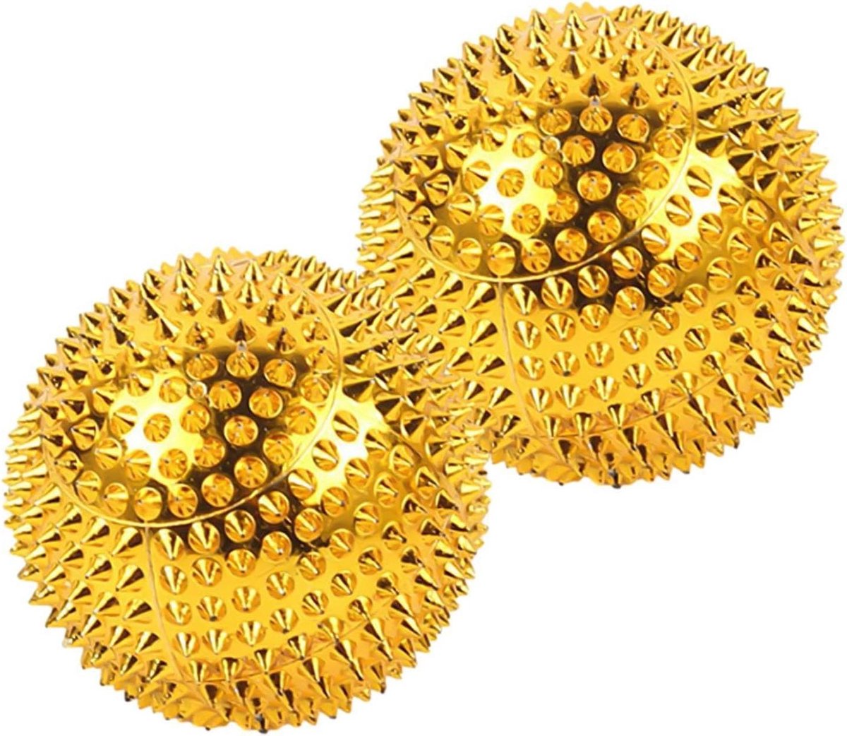 Spike Massagebal - Acupressuur Roller - Stress Verlichten - Magnetisch erts ontwerp - 32 47 56 cm - Zilver Goud