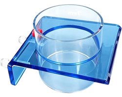 Voerring Aquarium - Visvoerhouder - Vis voeren - Gecontroleerde voerplaatsing - 95x9x8 cm - Blauw