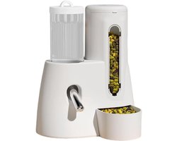 Voer en waterdispenser - Voerautomaat Drinkbak - Kleine dieren voeden - 2-in-1 ontwerp - 30 x 30 x 30 cm