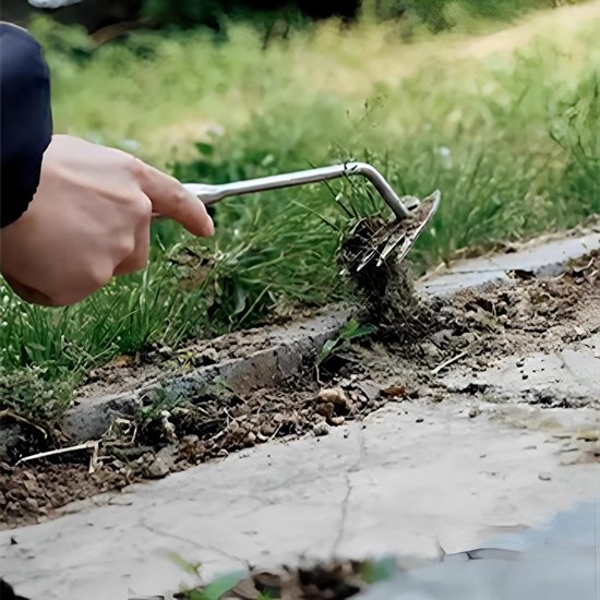 Onkruid Wieden Tool - Hand Wieden Graven - Tuinonderhoud - 4 Scherpe Tanden - 30 cm - Zwart — afbeelding 2