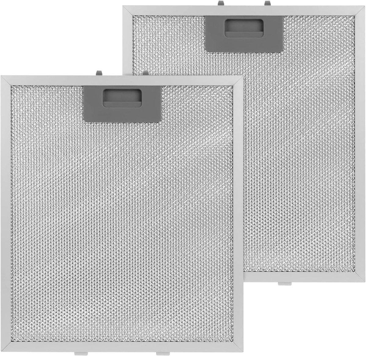 2-Pack 305 x 267 mm Metalen Vetfilter voor Afzuigkappen, 5 Laags Aluminium Vetfilter voor Keukenventilatie en Luchtzuivering
