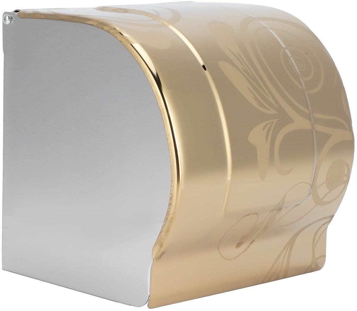 Cosensi- Toiletrolhouder Waterdicht - RVS Opbergrek - Ingebouwde Plank - Toiletpapier Houder - Deksel - Voor Badkamer - Toiletpapierhouder