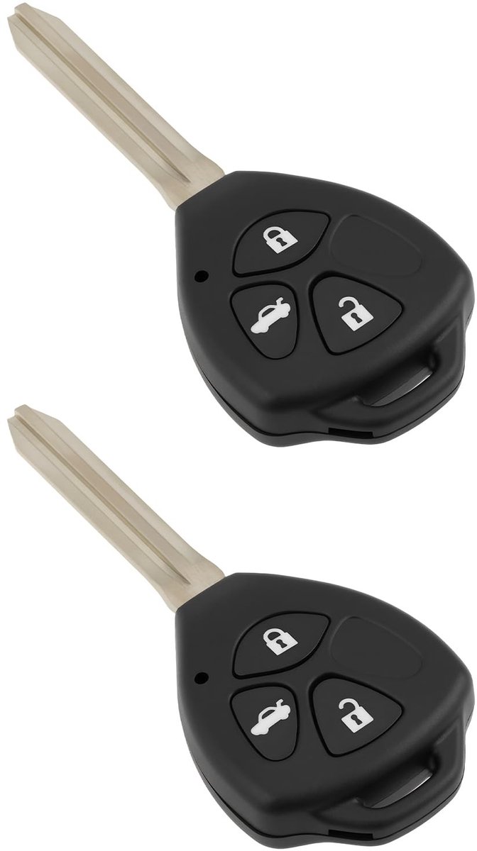 Dailygoods - Vervangende Sleutelhanger voor Toyota met Ongesneden Blade