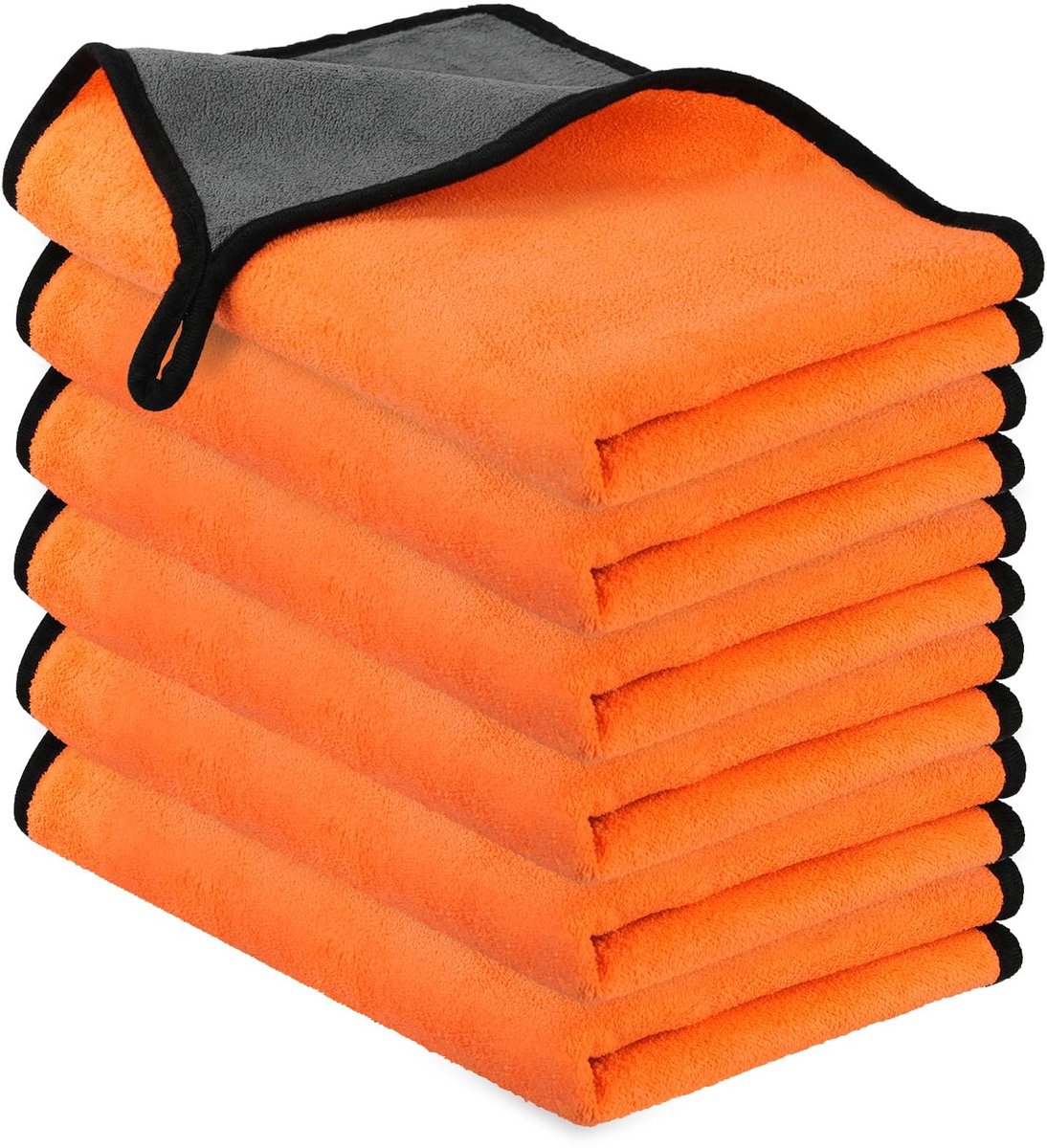 Dailygoods- Microvezeldoeken 6 stuks - Sterk absorberend - Pluisvrij - Multifunctioneel - Voor huishouden/auto - 40 x 60 cm - Poetsdoeken