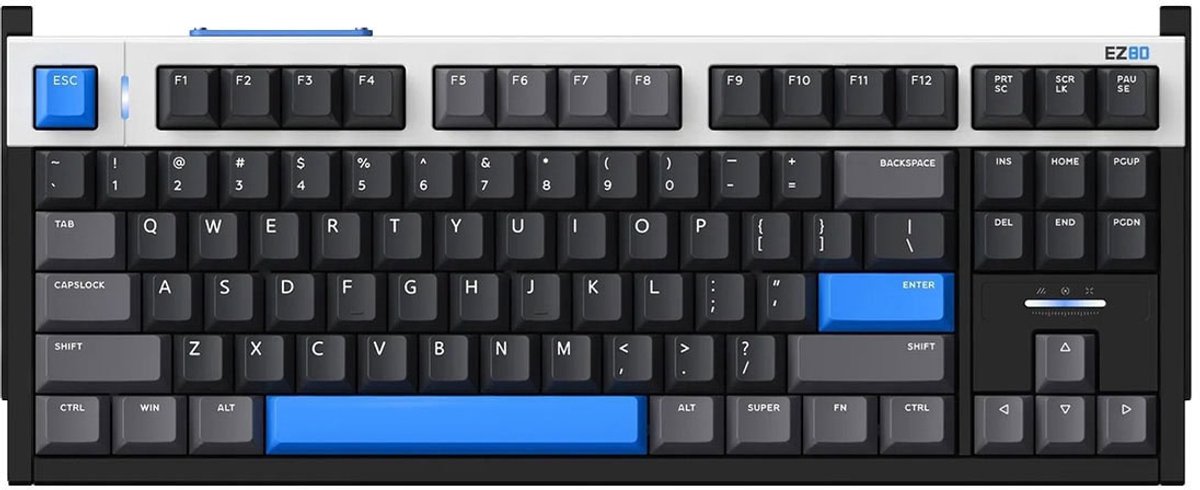 IQUNIX EZ80 80% Magnetic Jade Pro Magnetische Switch 8K Hz Hall Effect Hotswap RGB Engels Mechanisch Gaming Toetsenbord