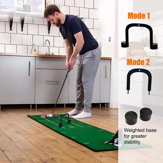 Putting Gate - Golf Trainer - Nauwkeurigheid Verbeteren - Verstelbaar Poortmechanisme - 9 cm - Niet gespecificeerd — afbeelding 3
